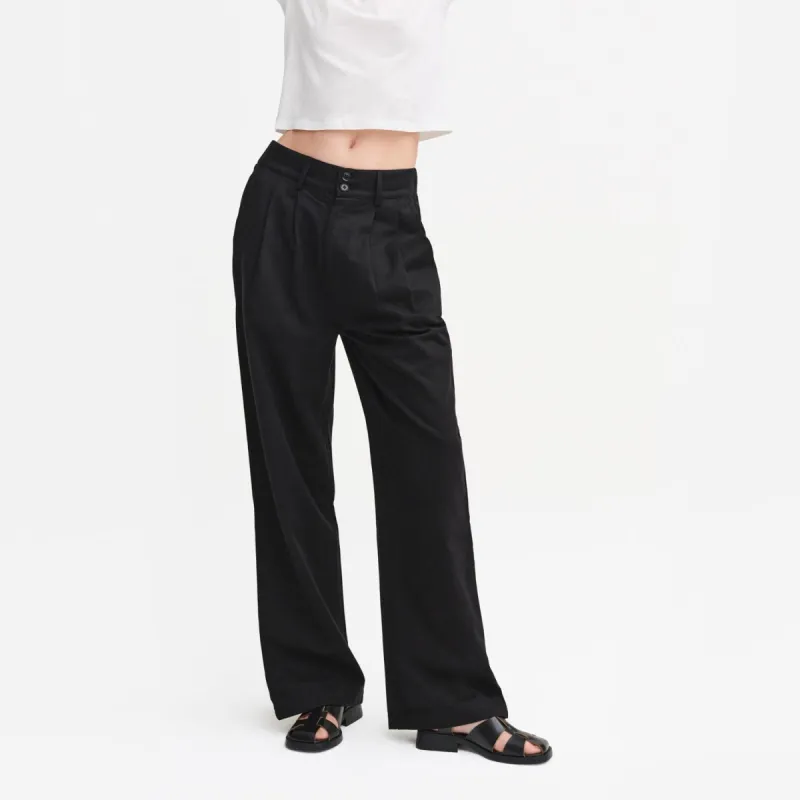 Tencel Twill Pleated Pant sold by MATE the Label