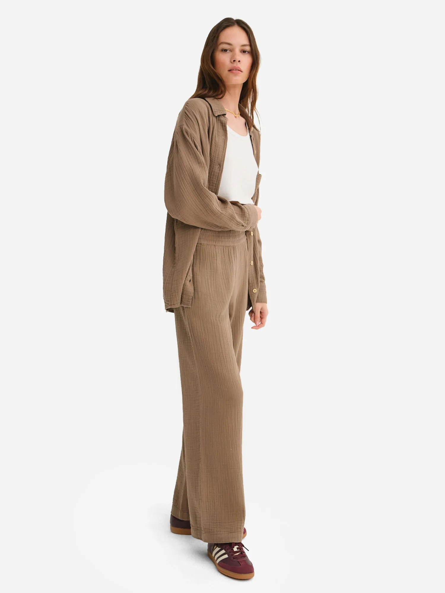 Organic Gauze Straight Leg Pant sold by MATE the Label product image thumbnail 5