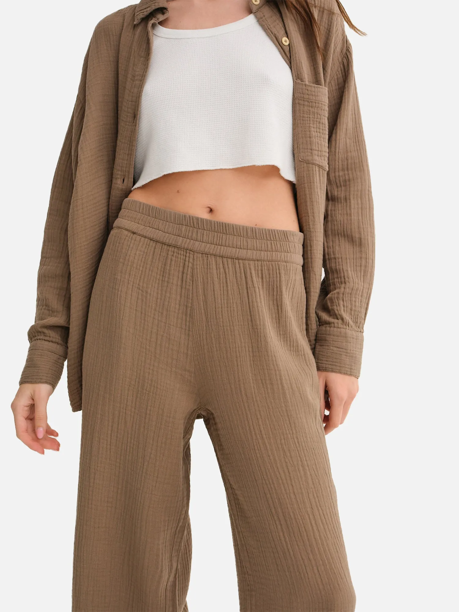 Organic Gauze Straight Leg Pant sold by MATE the Label product image thumbnail 4