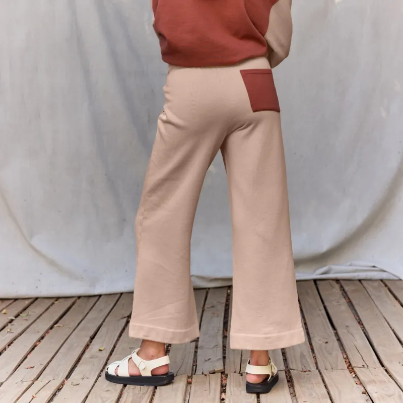Organic Fleece Wide Leg Pant sold by MATE the Label