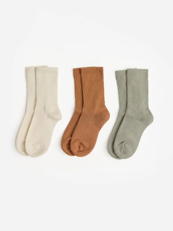 Organic Cotton Sock 3 Pack sold by MATE the Label