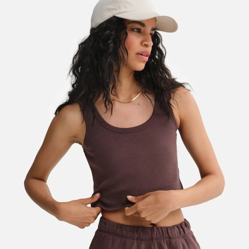 Organic Thermal Crop Tank sold by MATE the Label