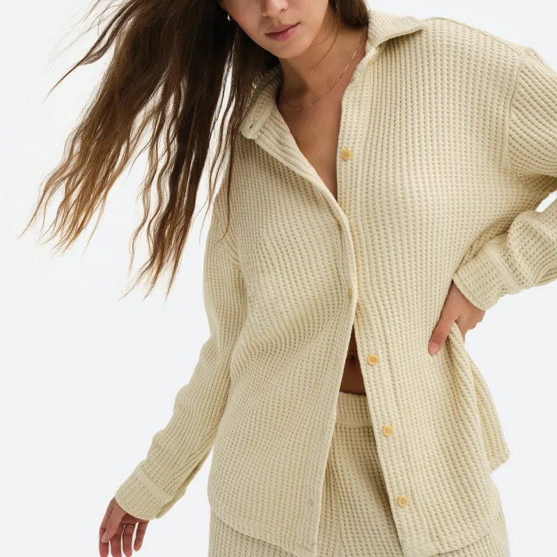 Organic Waffle Long Sleeve Shirt sold by MATE the Label