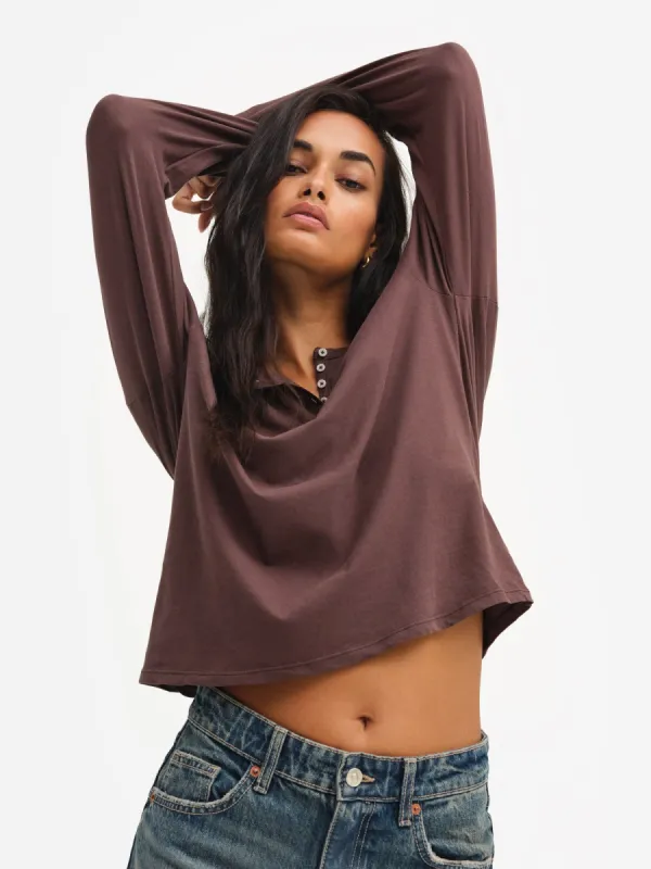 Organic Cotton Henley Tee sold by MATE the Label