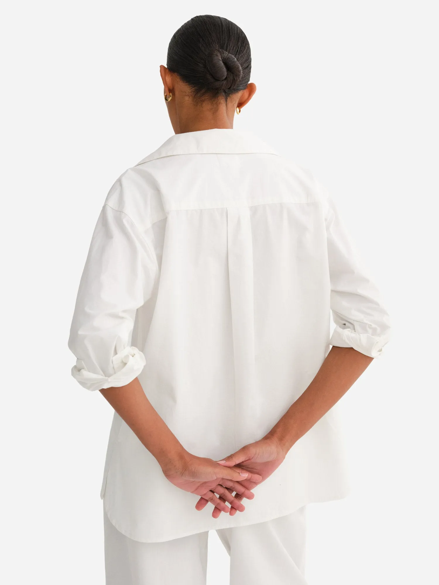 Organic Poplin Long Sleeve Button Down sold by MATE the Label product image thumbnail 5