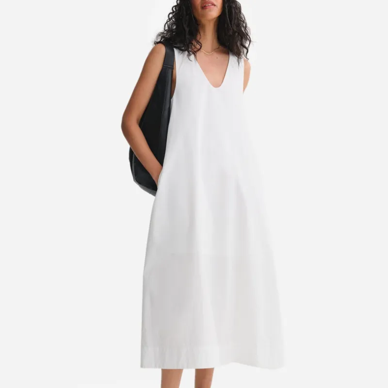 Organic Poplin Tank Pleated Dress sold by MATE the Label