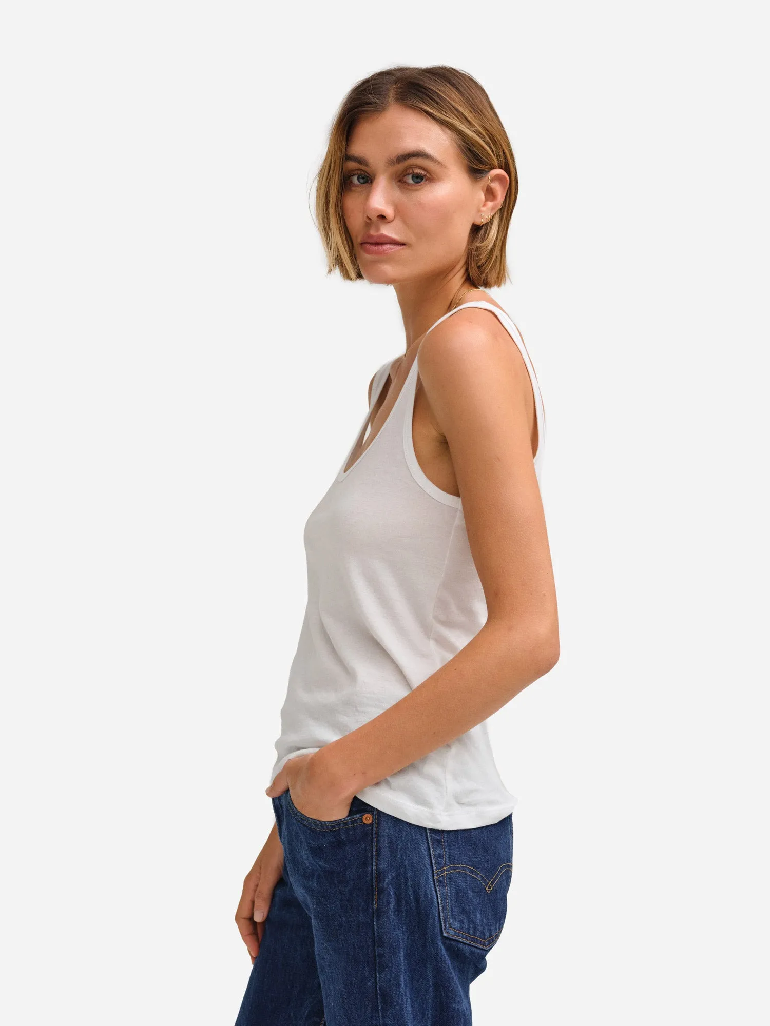 Organic Cotton Layering Tank sold by MATE the Label product image thumbnail 4