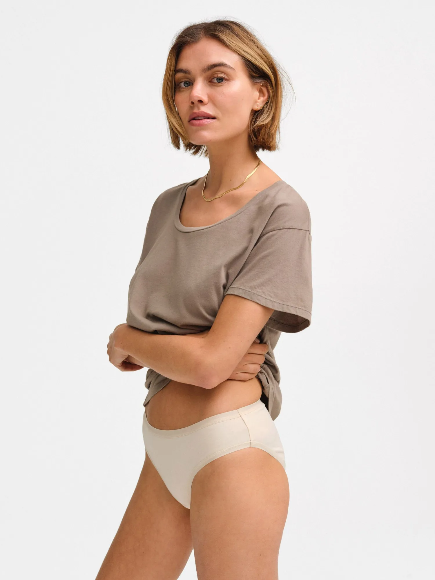 Organic Cotton Classic U-Neck Tee sold by MATE the Label product image thumbnail 4