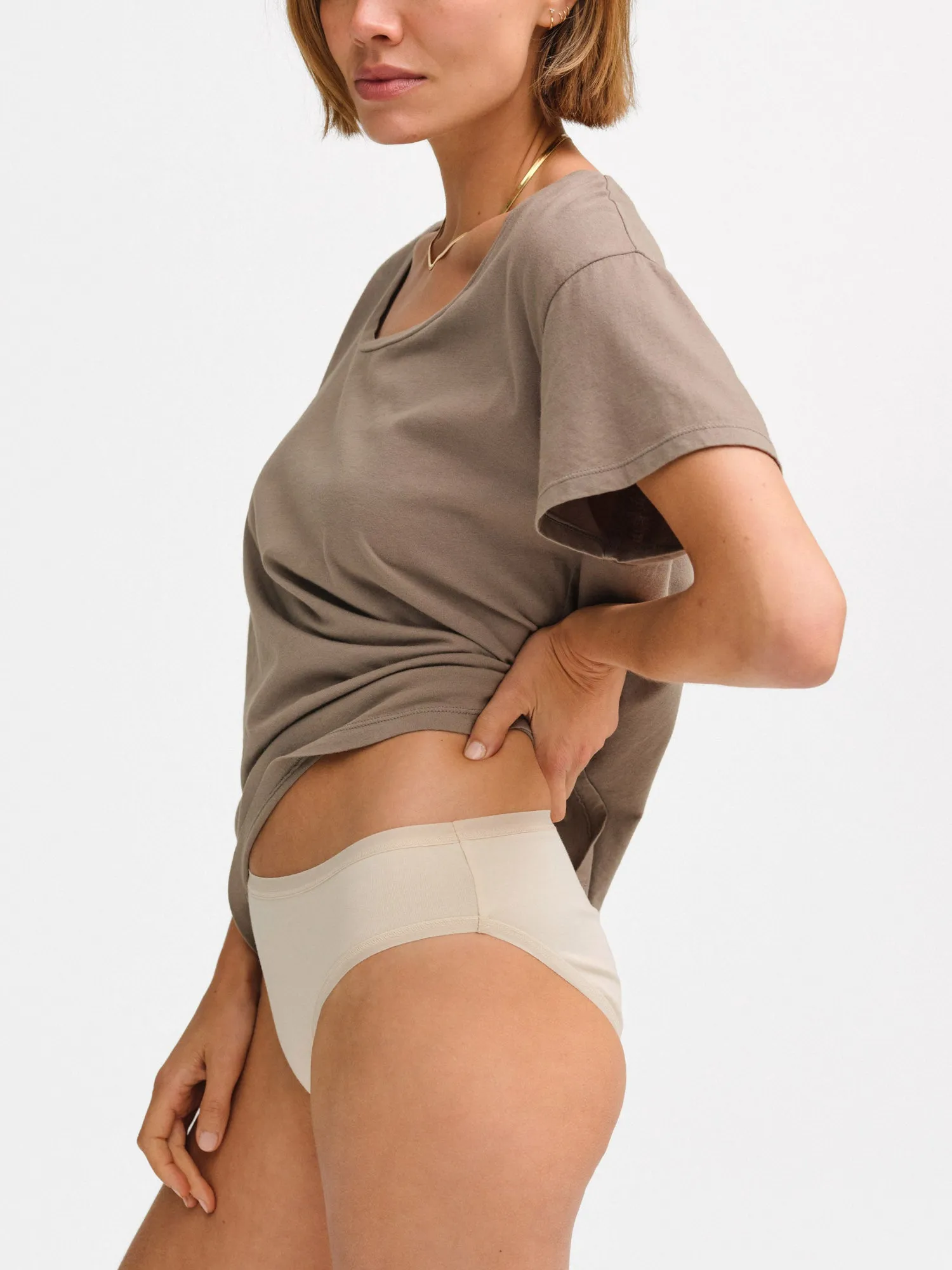 Organic Cotton Classic U-Neck Tee sold by MATE the Label product image thumbnail 2