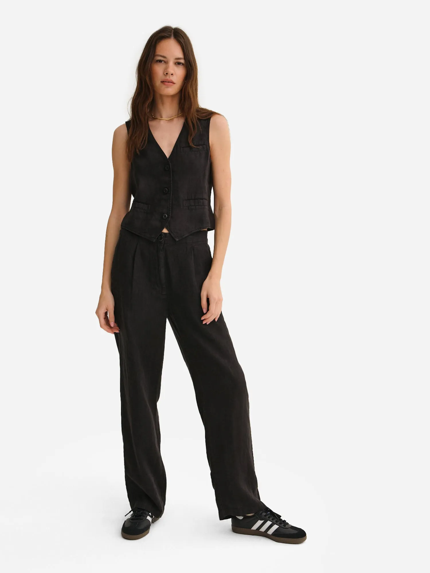 Organic Linen Tailored Pant sold by MATE the Label product image thumbnail 3