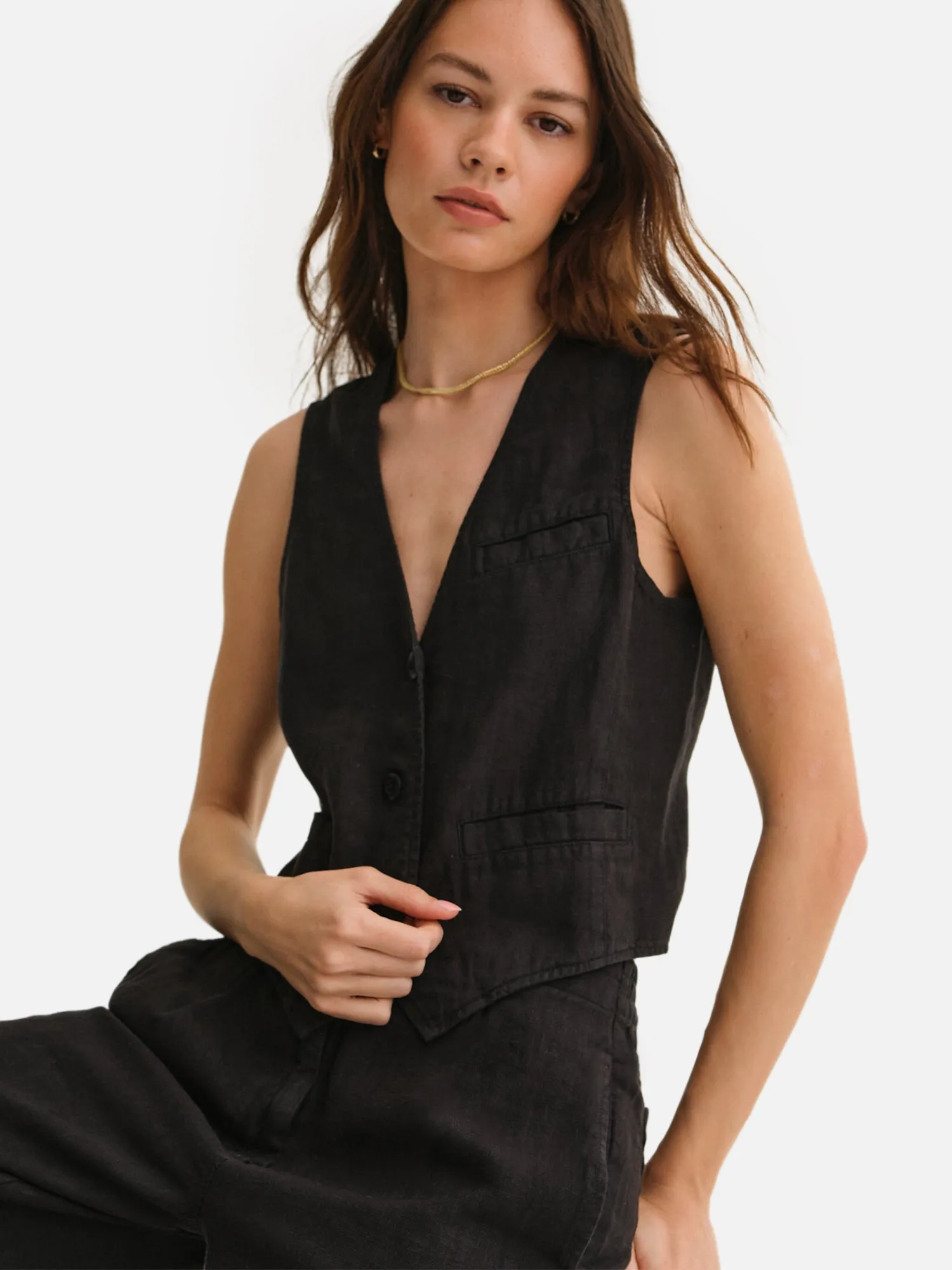 Organic Linen Tailored Pant sold by MATE the Label product image thumbnail 5