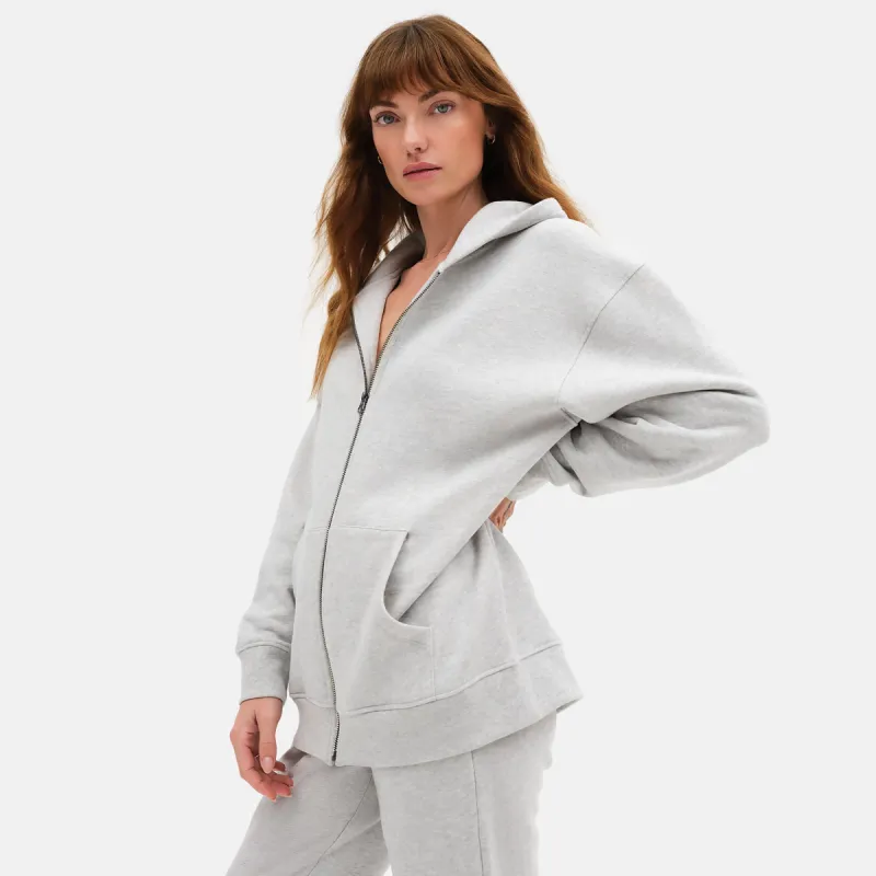 Organic Fleece Oversized Zip Hoodie sold by MATE the Label
