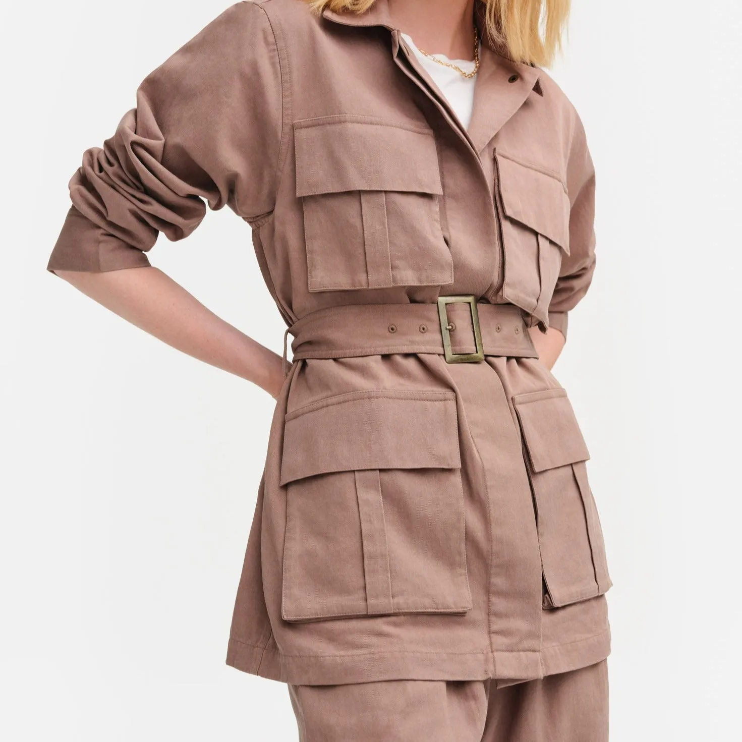 Tencel Twill Utility Jacket sold by MATE the Label