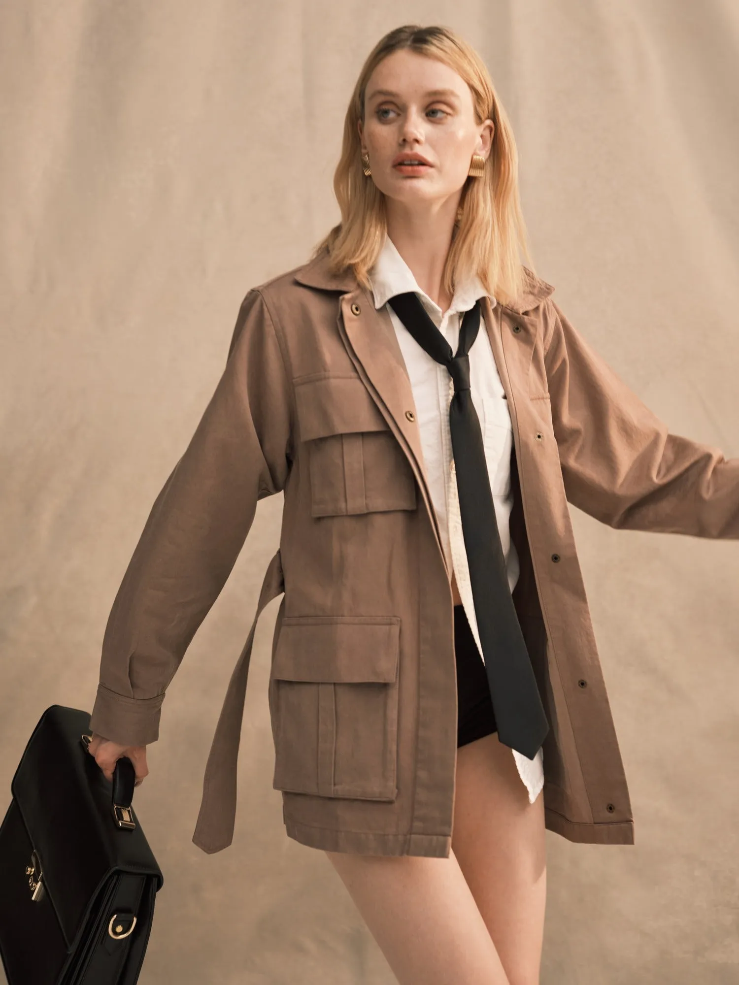 Tencel Twill Utility Jacket sold by MATE the Label product image thumbnail 2