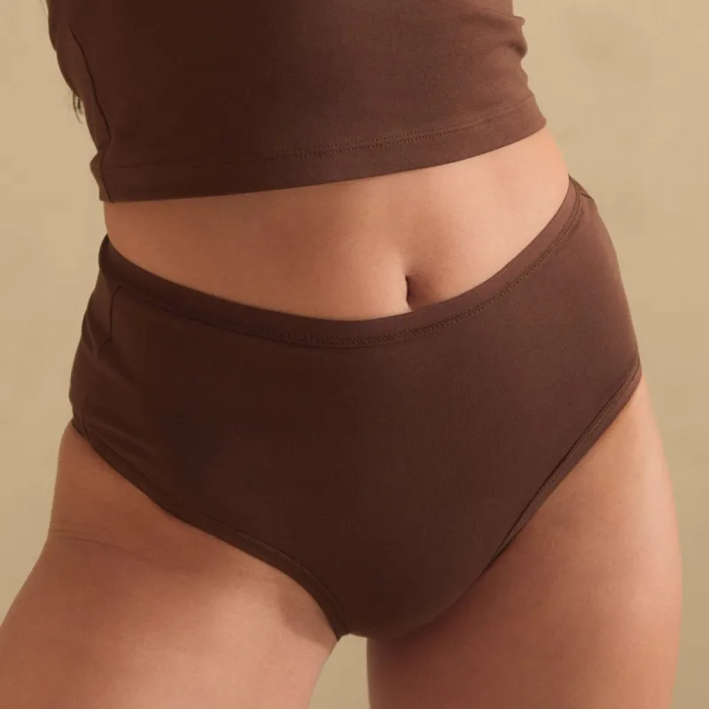 Organic Comfort High Waist Brief sold by MATE the Label