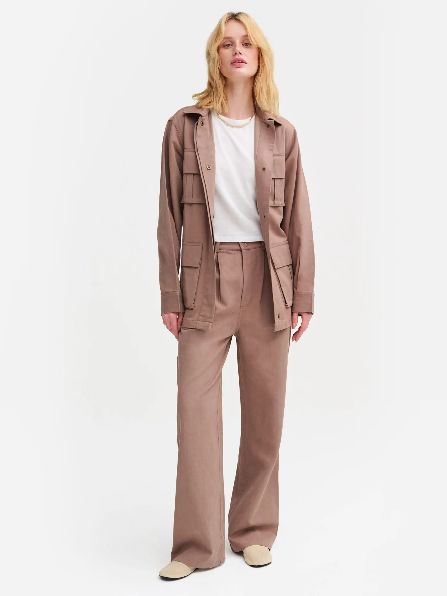 Tencel Twill Utility Jacket sold by MATE the Label product image thumbnail 4