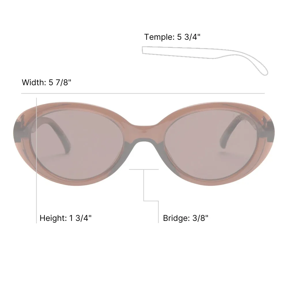 Monroe Retro Oval Sunglasses sold by Matisse product image thumbnail 5