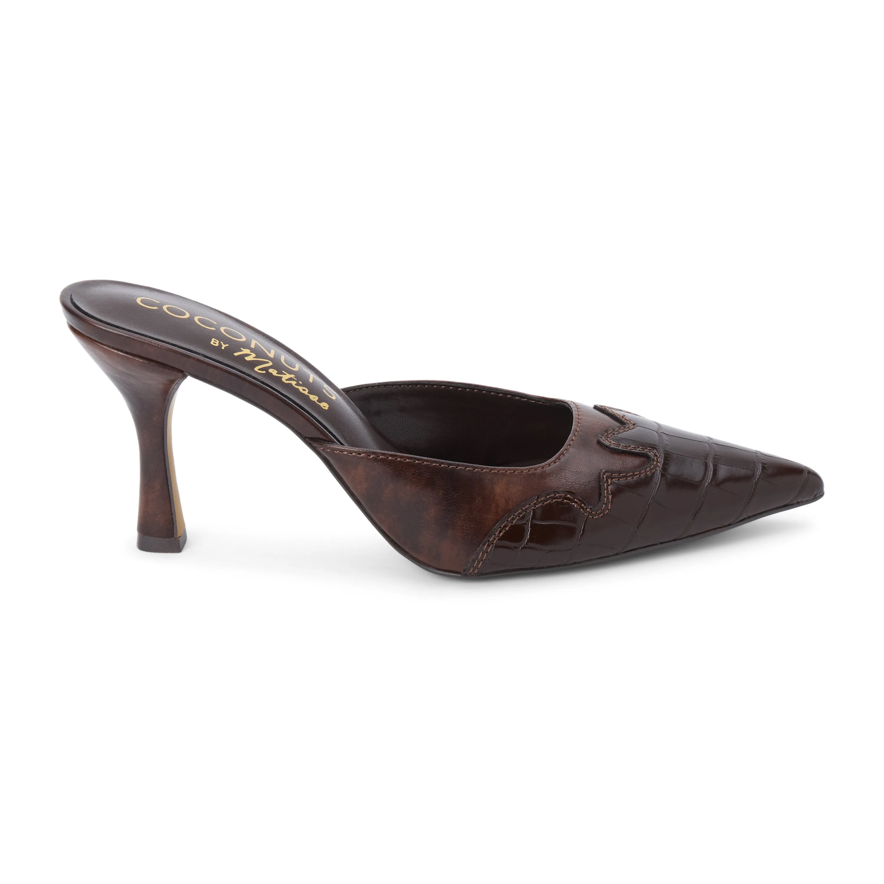Greer Heeled Mule sold by Matisse