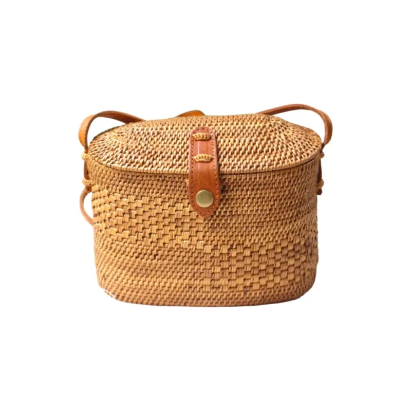 Rattan Top-Lid Crossbody Bag sold by Matisse