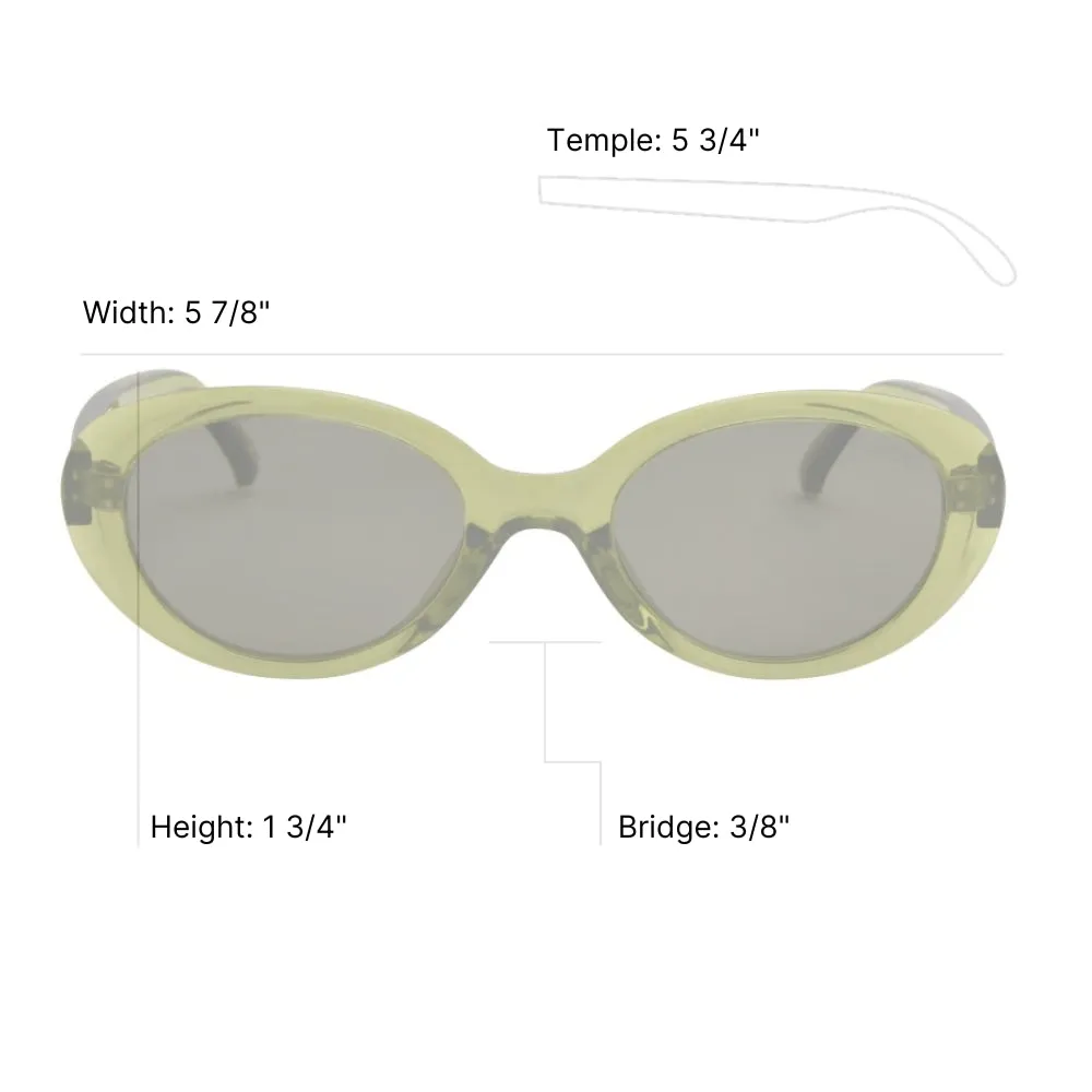 Monroe Retro Oval Sunglasses sold by Matisse product image thumbnail 5
