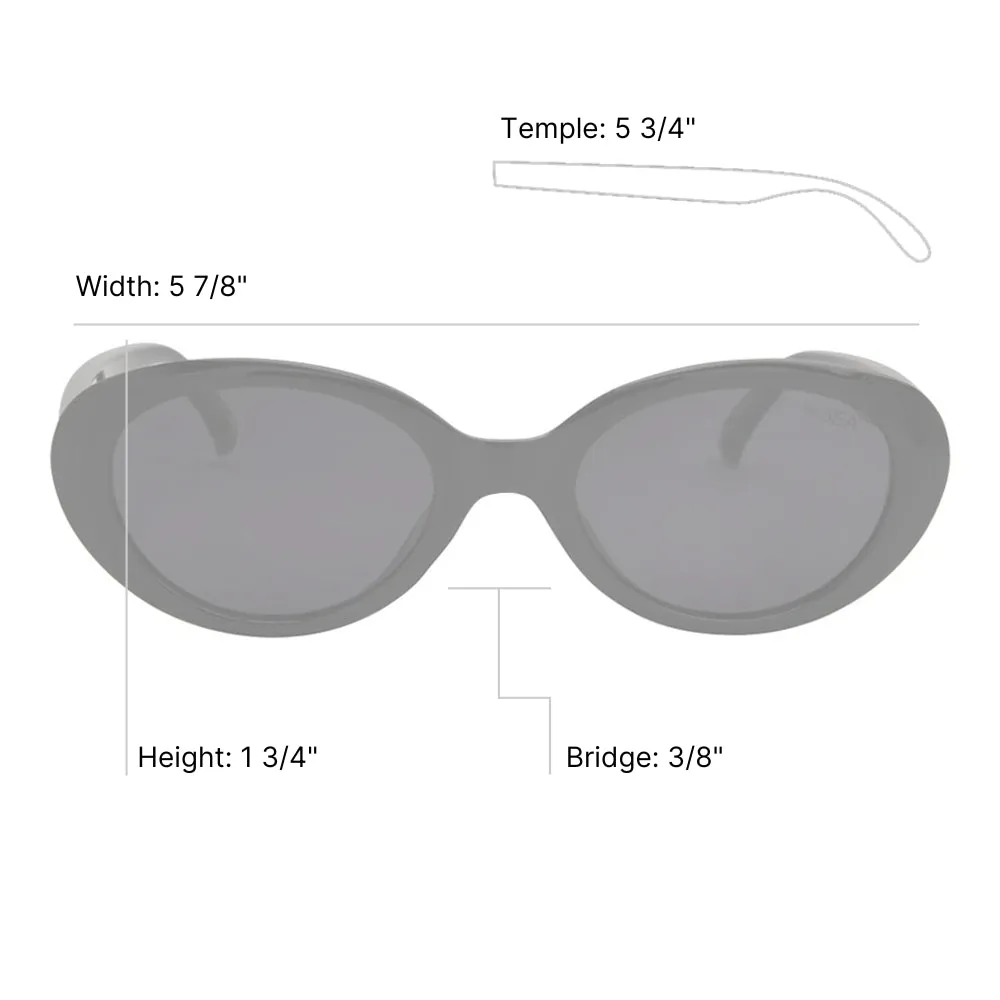 Monroe Retro Oval Sunglasses sold by Matisse product image thumbnail 4