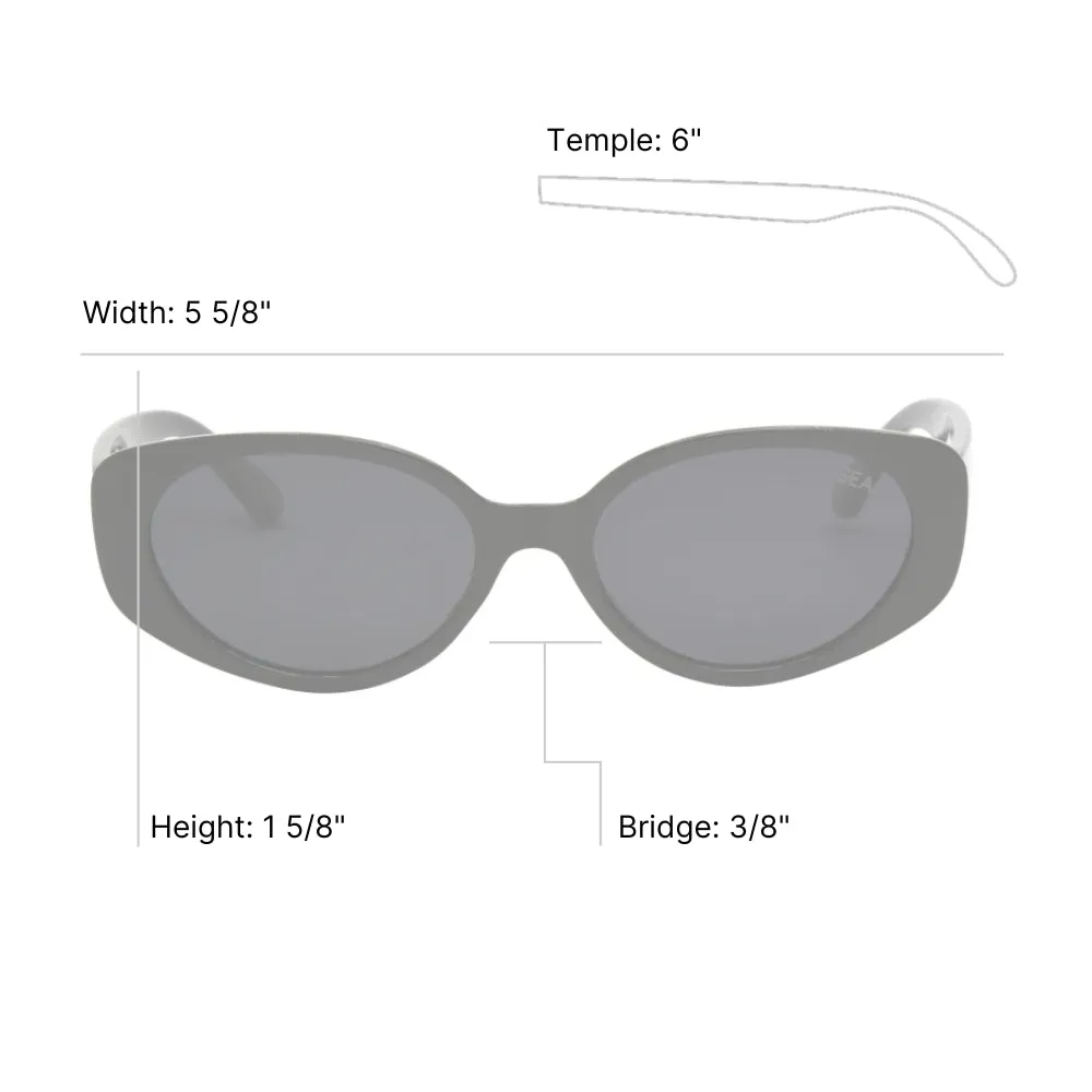 Marley Retro Oval Sunglasses sold by Matisse product image thumbnail 5