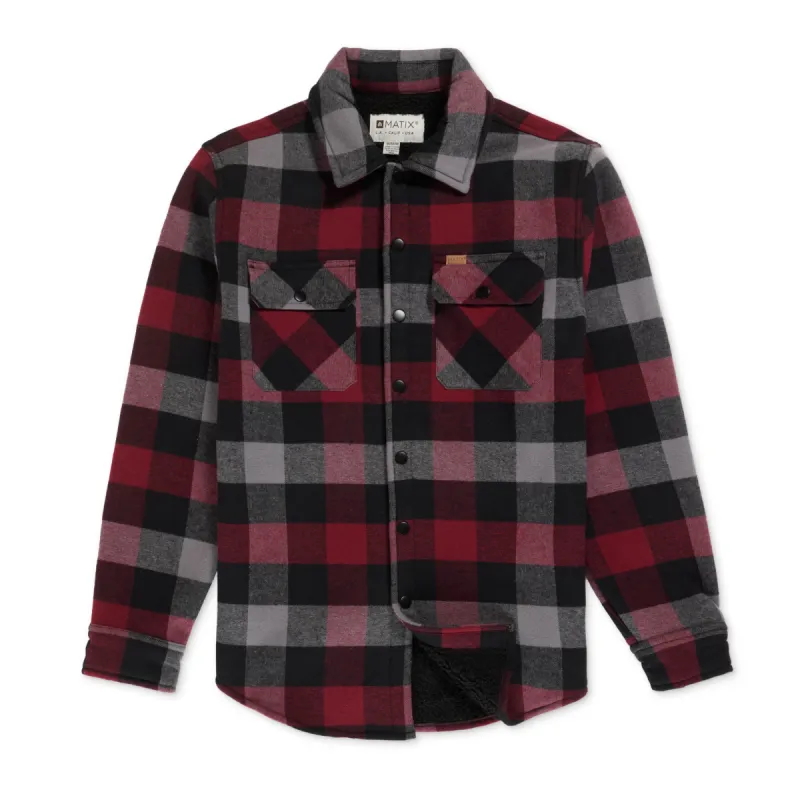Hillside Flannel Sherpa Shirt Jacket sold by Matix