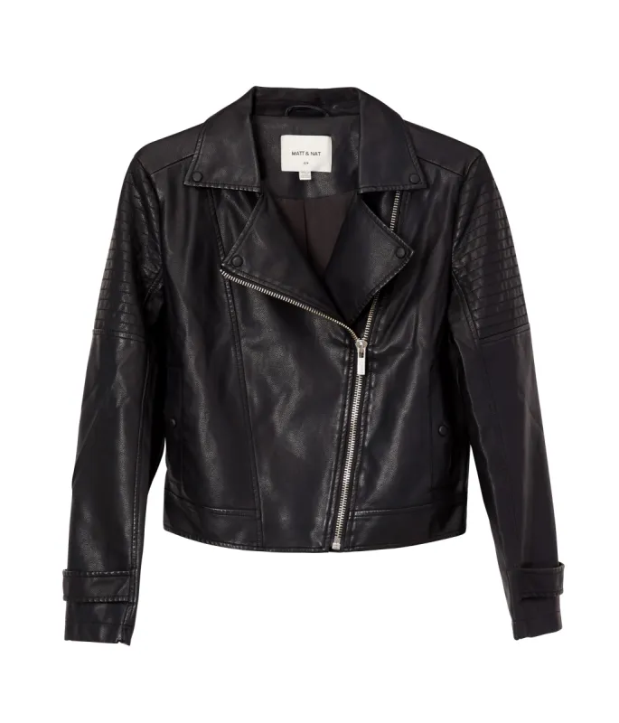 SAVINA Women’s Vegan Moto Jacket sold by Matt & Nat