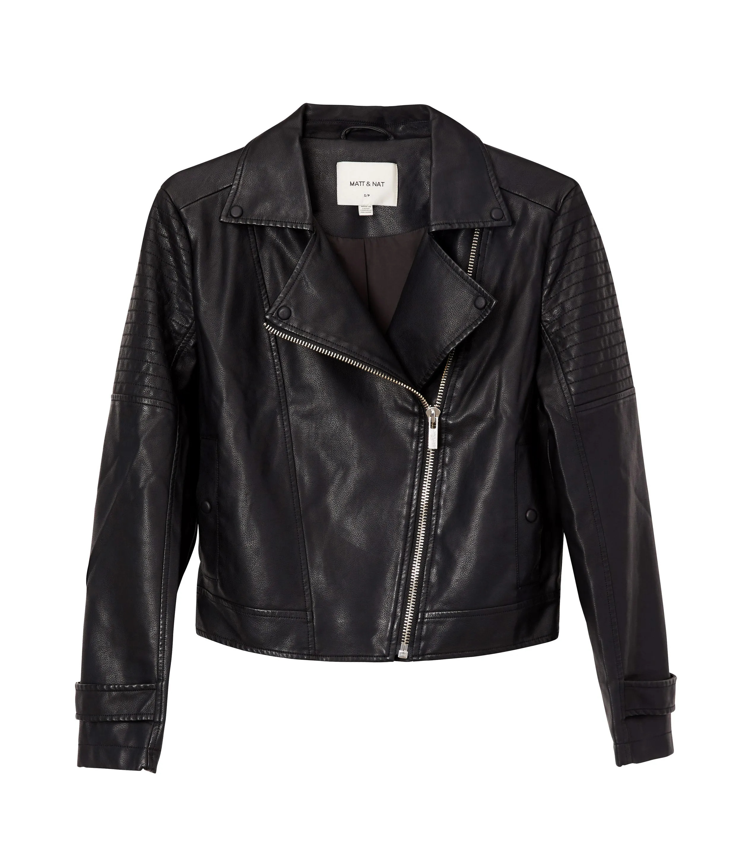 SAVINA Women’s Vegan Moto Jacket sold by Matt & Nat