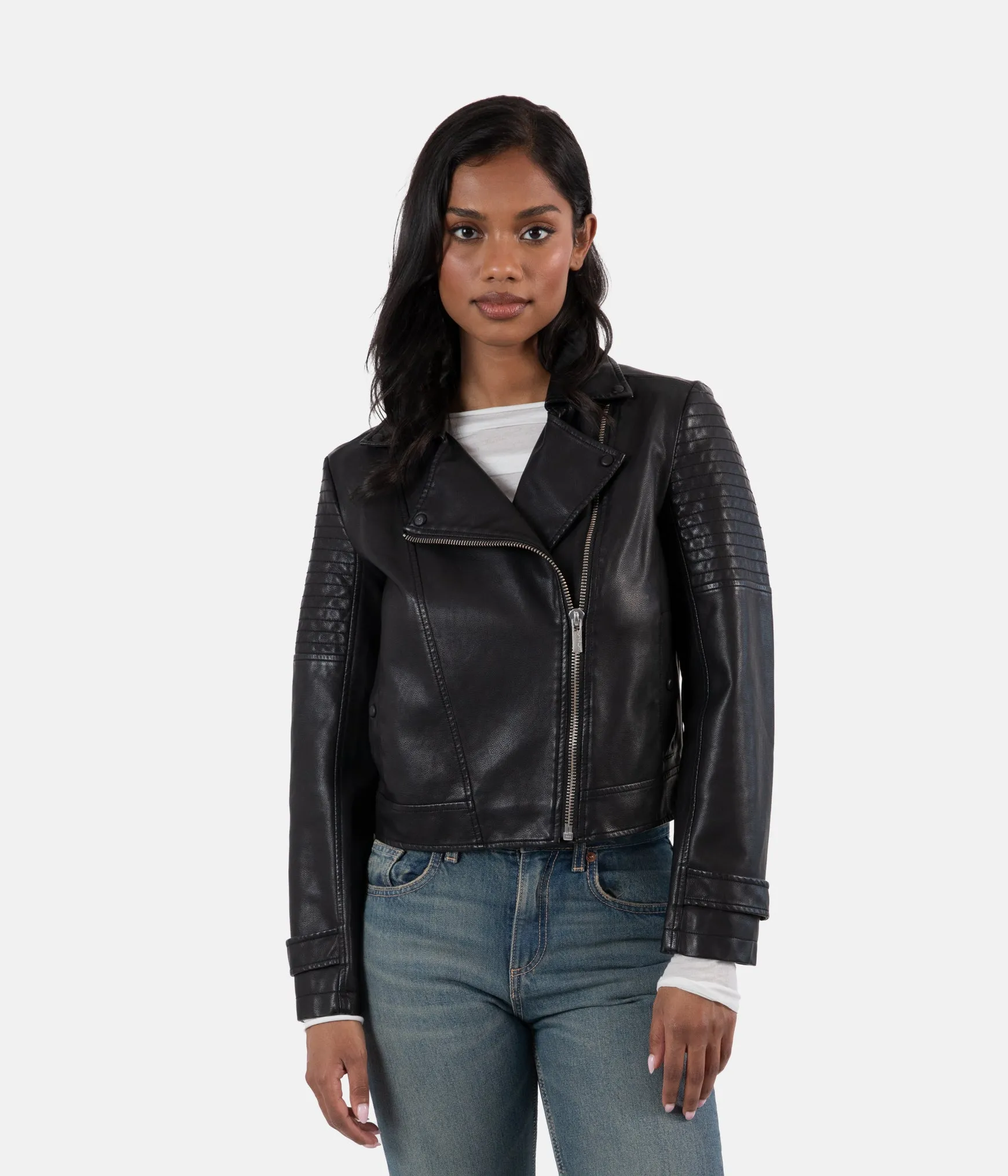 SAVINA Women’s Vegan Moto Jacket sold by Matt & Nat product image thumbnail 2