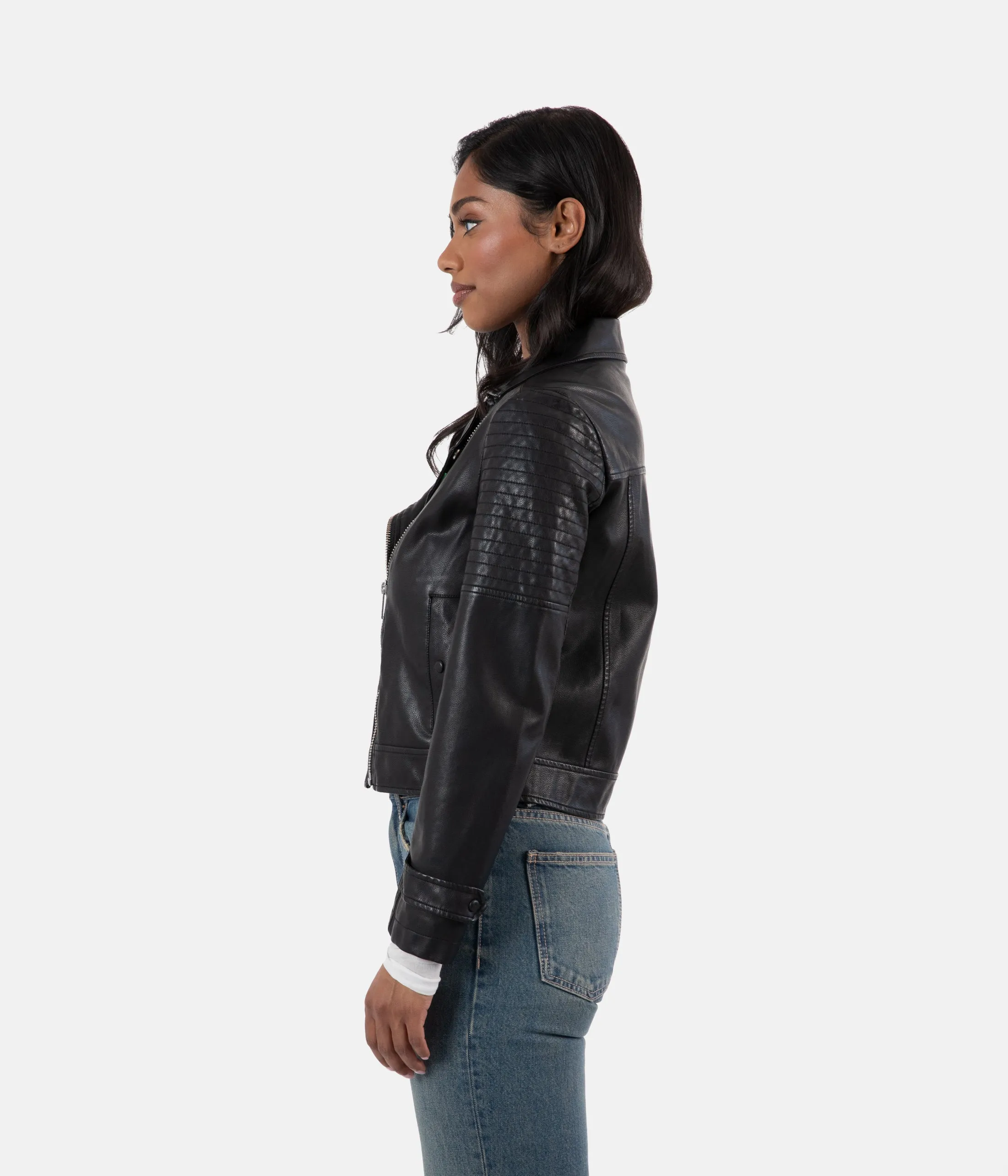 SAVINA Women’s Vegan Moto Jacket sold by Matt & Nat product image thumbnail 4