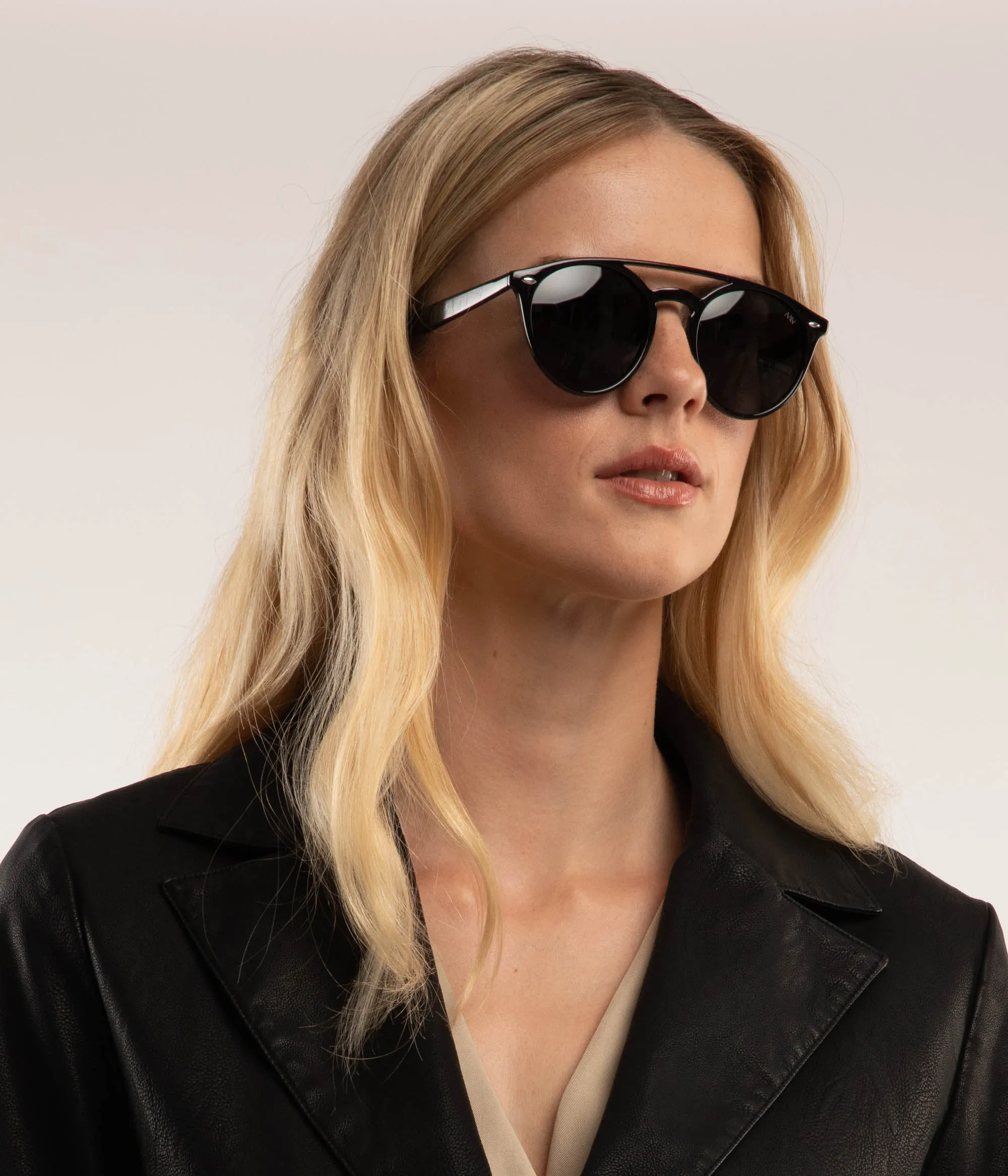 LIN Black Aviator Sunglasses sold by Matt & Nat product image thumbnail 3