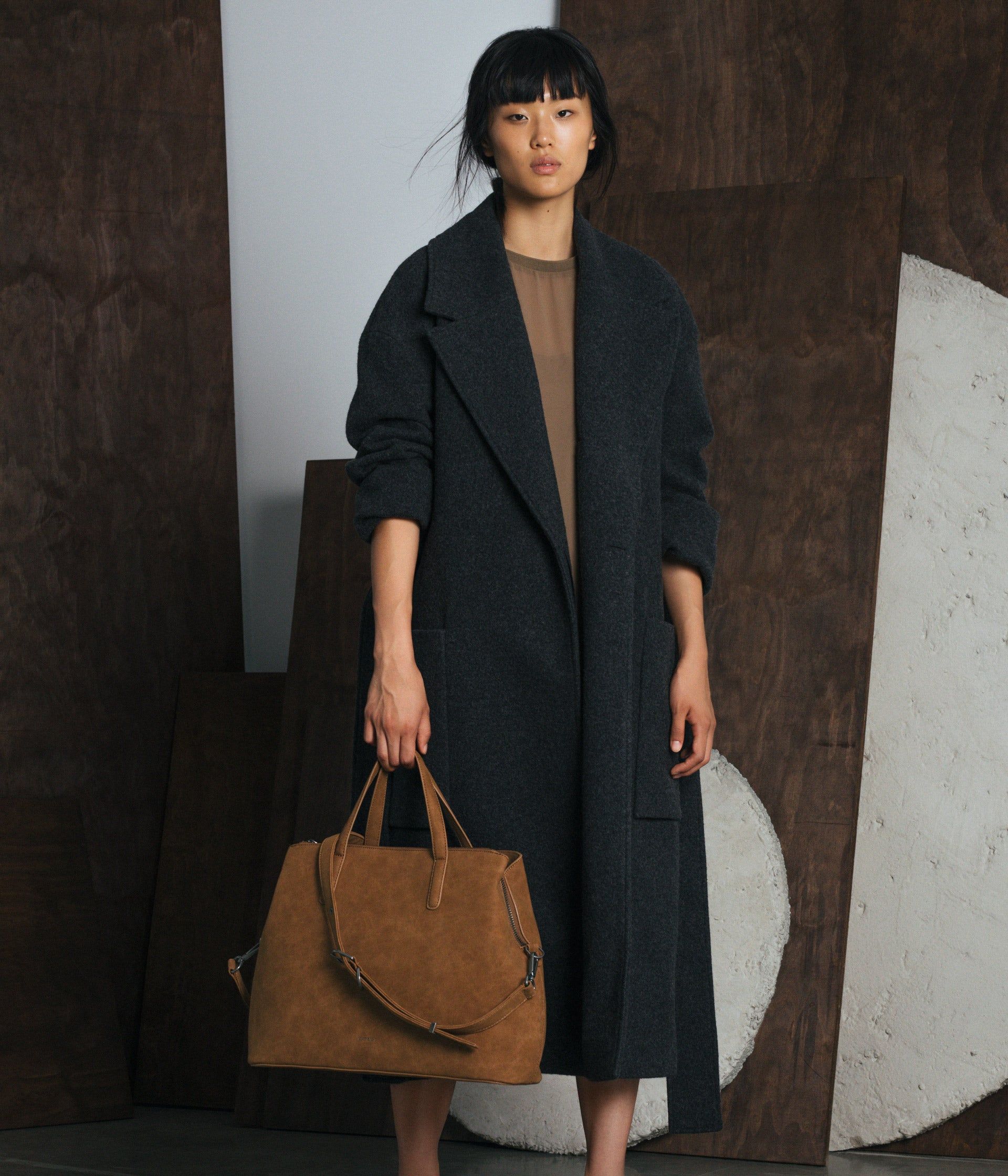 RICCI Vegan Tote Bag - Suede sold by Matt & Nat product image thumbnail 2