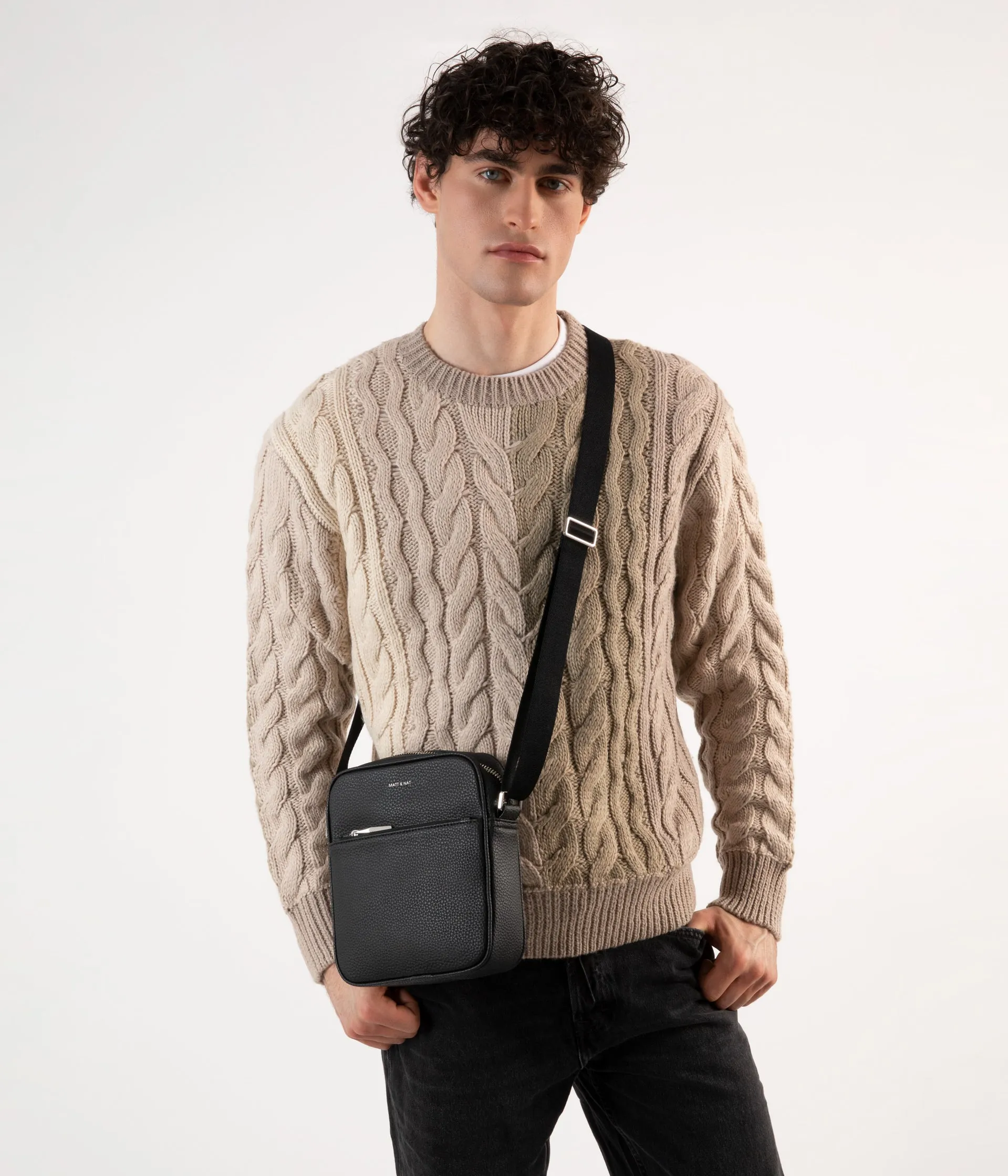 COEN MINI Small Vegan Crossbody Bag - Purity sold by Matt & Nat product image thumbnail 2