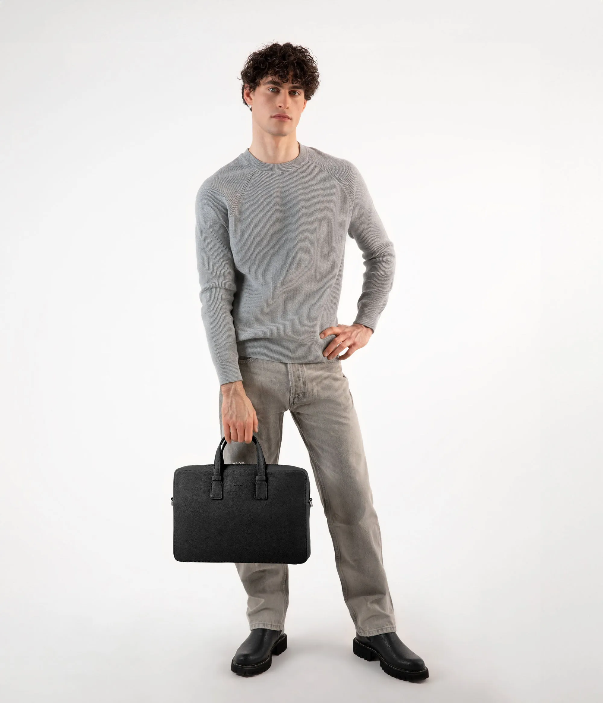 BELEM Vegan Briefcase - Grain sold by Matt & Nat product image thumbnail 3