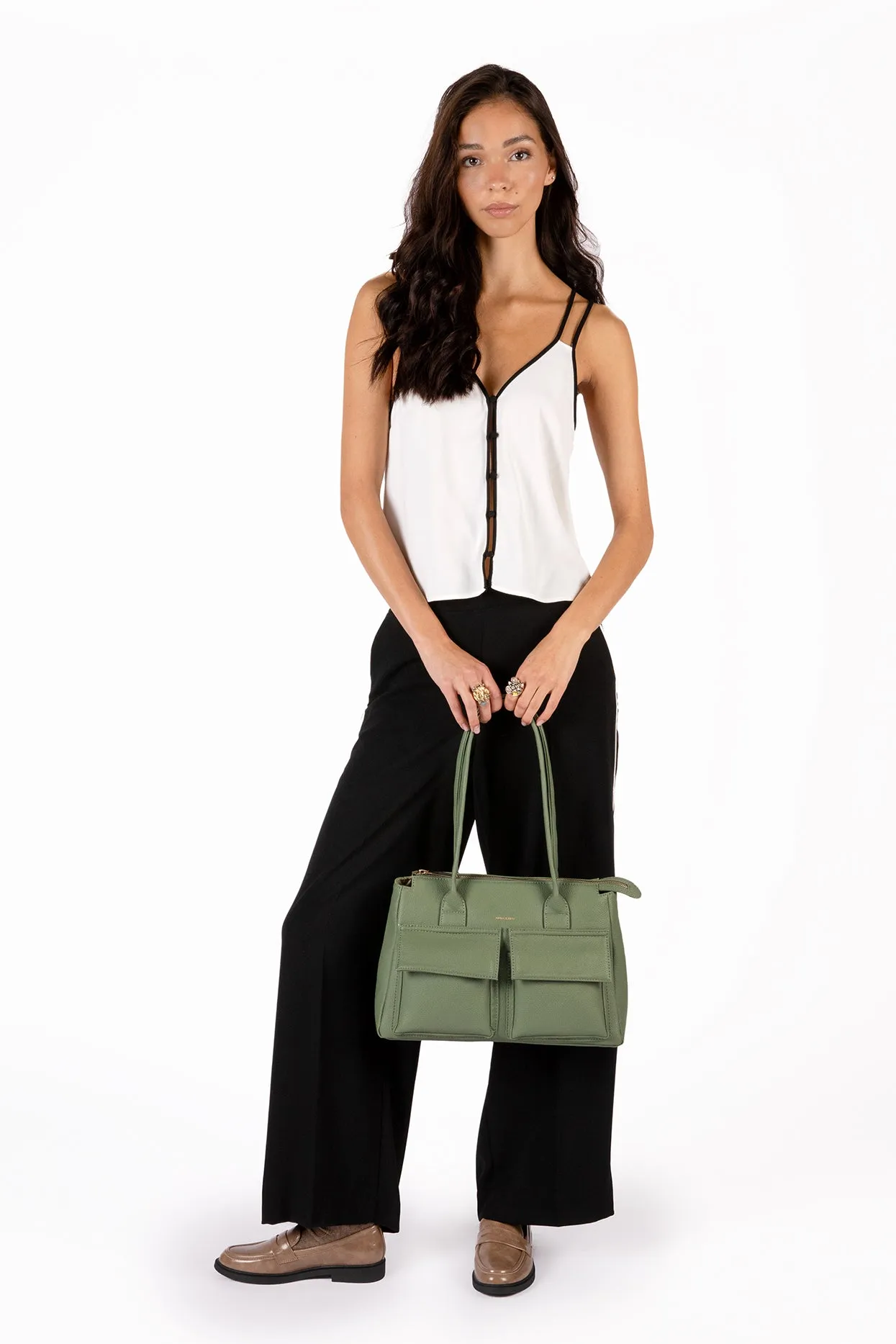 JORDI Vegan Tote Satchel – Grain sold by Matt & Nat product image thumbnail 2