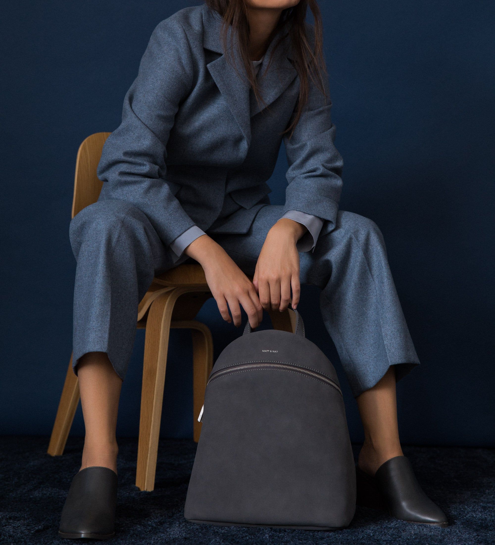 ARIES Faux Suede Backpack - Suede sold by Matt & Nat product image thumbnail 4