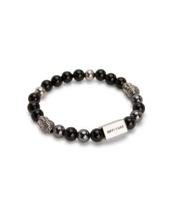 MIRACLE - Black & Grey Stone Bracelet sold by Matt & Nat