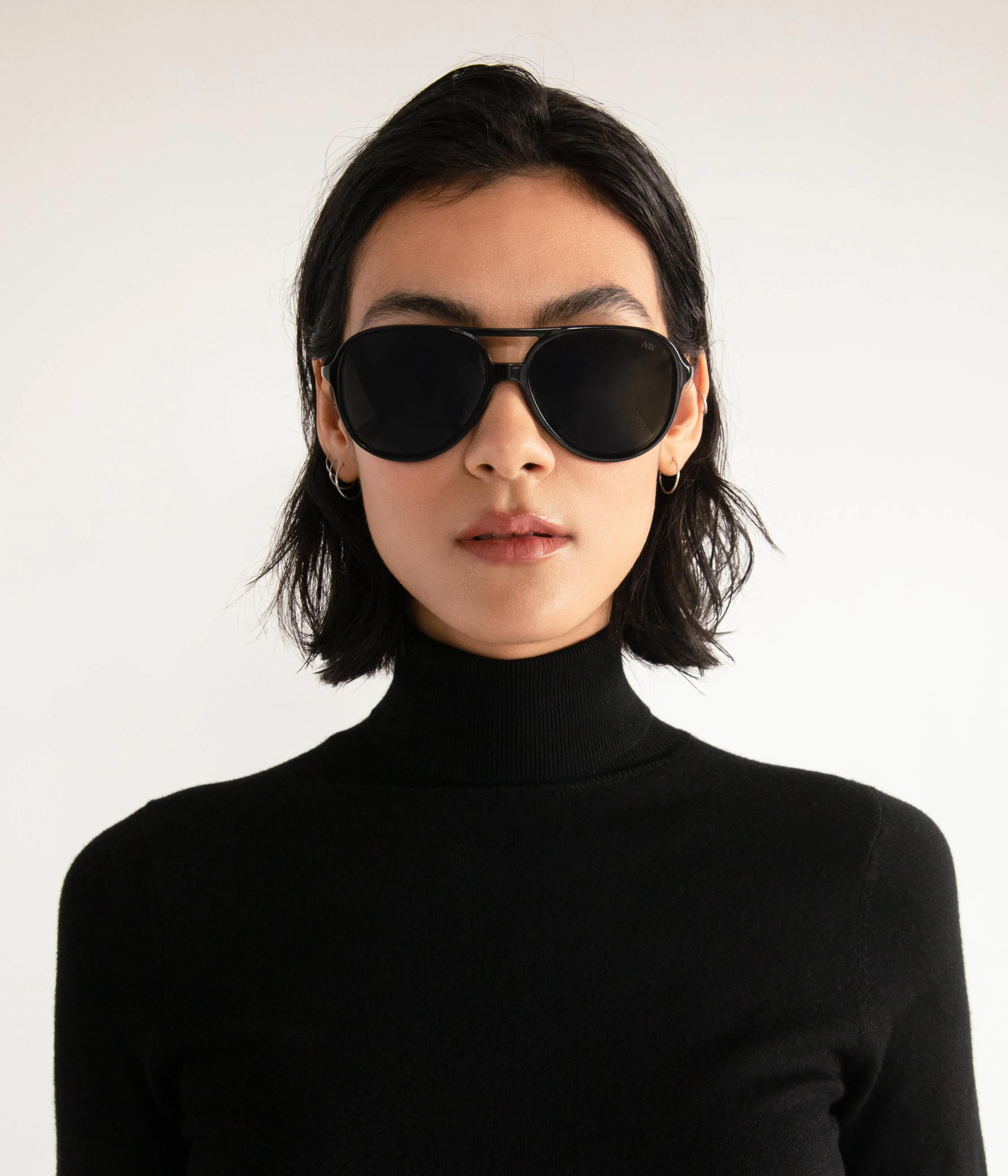 ORIE Black Aviator Sunglasses sold by Matt & Nat product image thumbnail 2