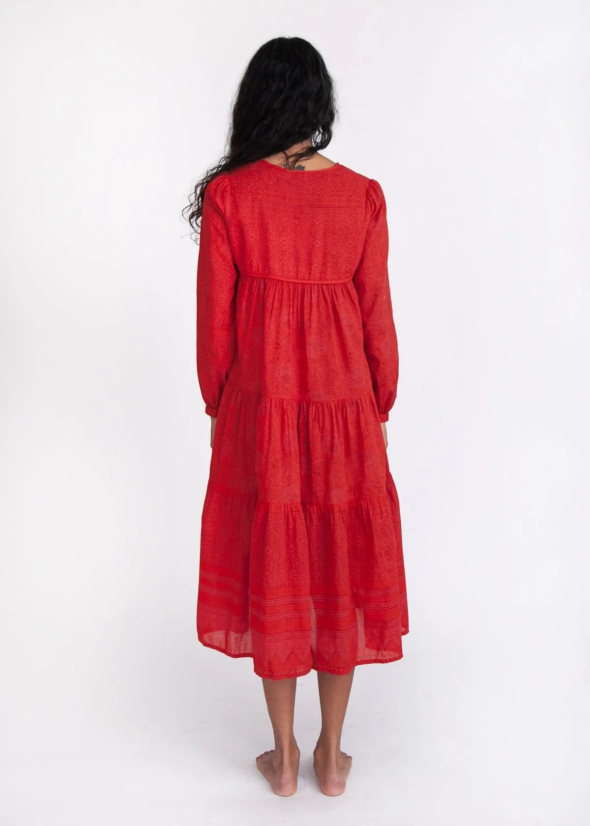 Yamini Booj Dress Overdye - Red sold by Matta product image thumbnail 4