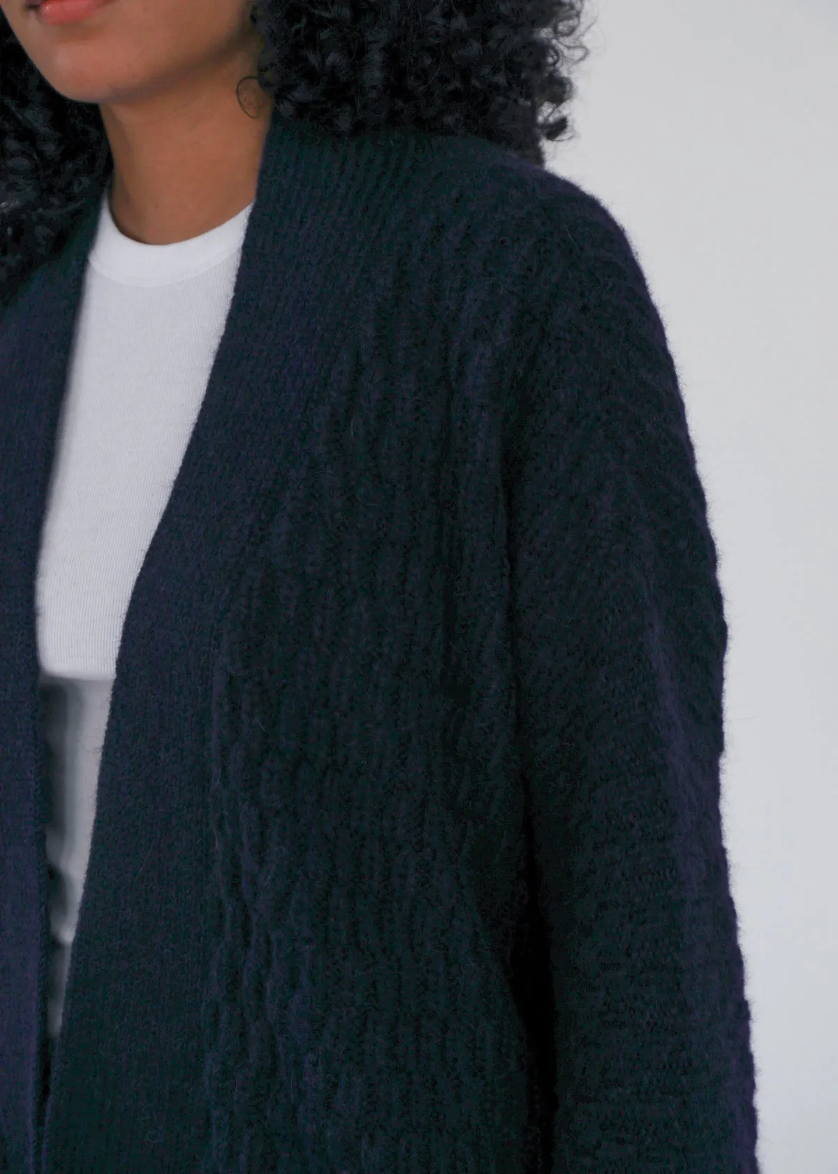 Kimono Alpaca Jacket - Navy sold by Matta product image thumbnail 2