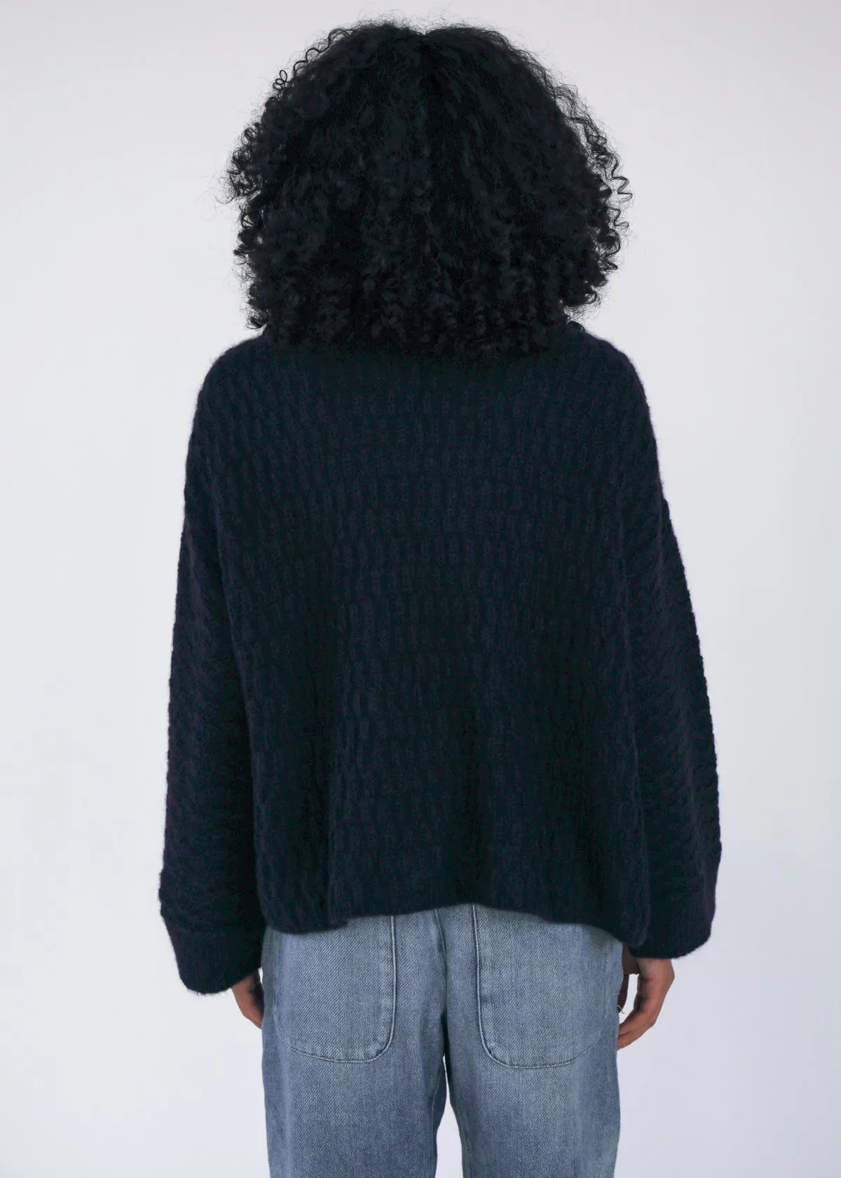 Kimono Alpaca Jacket - Navy sold by Matta product image thumbnail 4