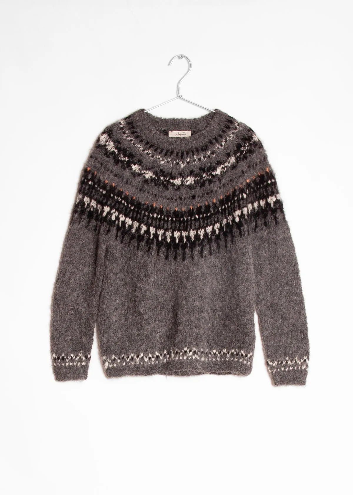 Ichi Antiquités Hand Knit Pullover - Grey sold by Matta