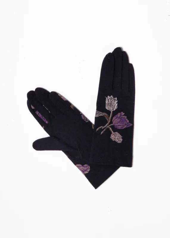 Antipast Sock Knit Gloves 805 - Navy sold by Matta