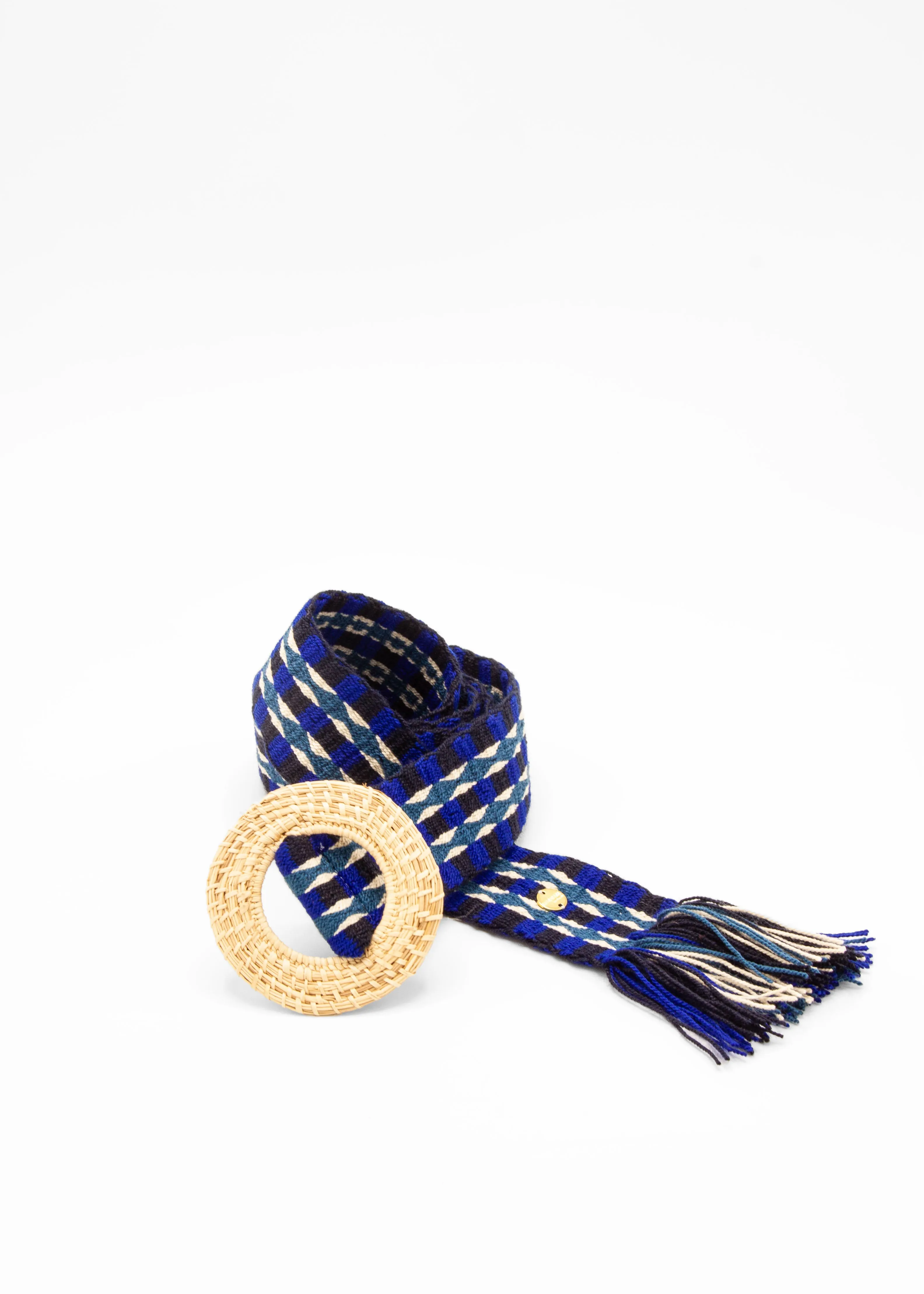 Guanabana Iraca Buckle Belt Blue/Black sold by Matta