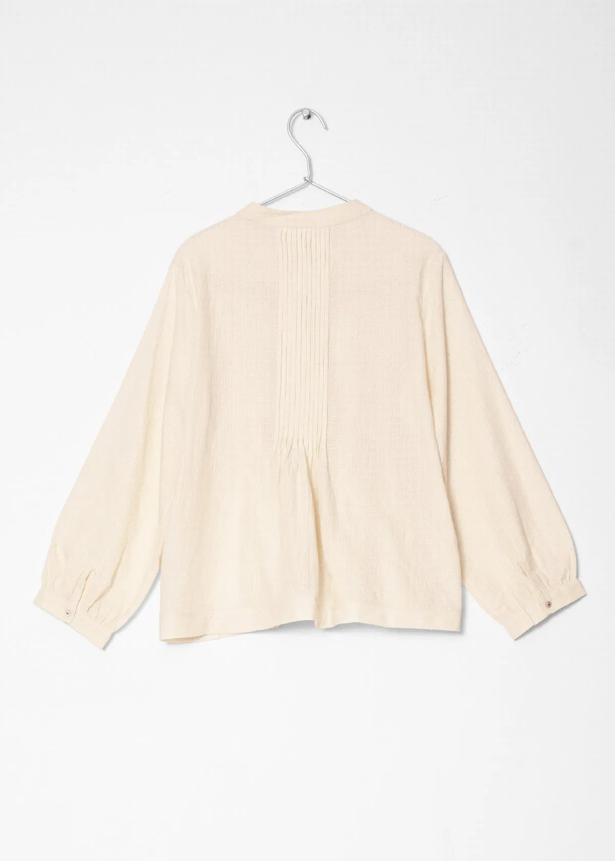 Alma Tiny Checks Top - Natural sold by Matta product image thumbnail 5