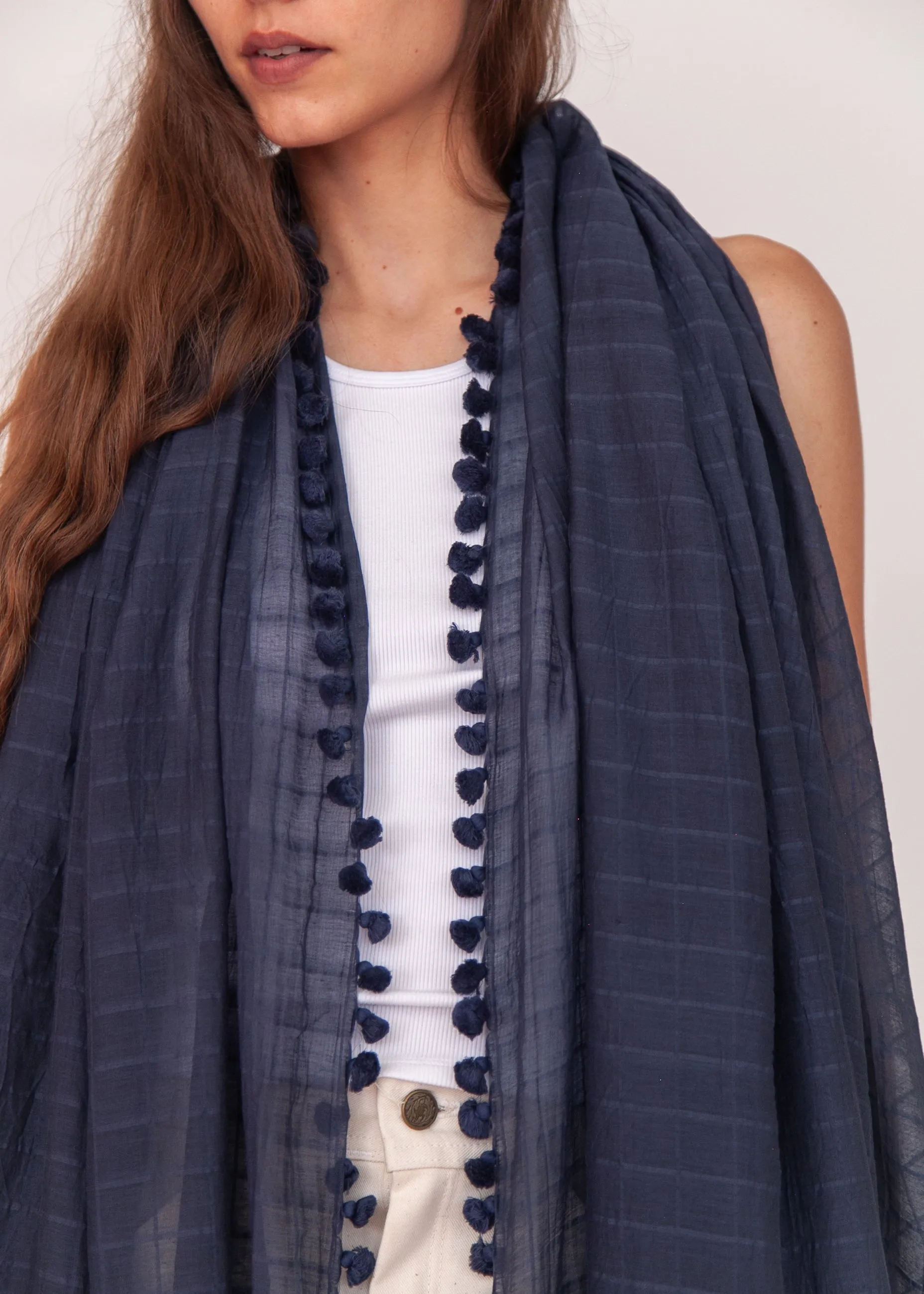 Dupatta Maira Woven Checks - Blue sold by Matta product image thumbnail 2