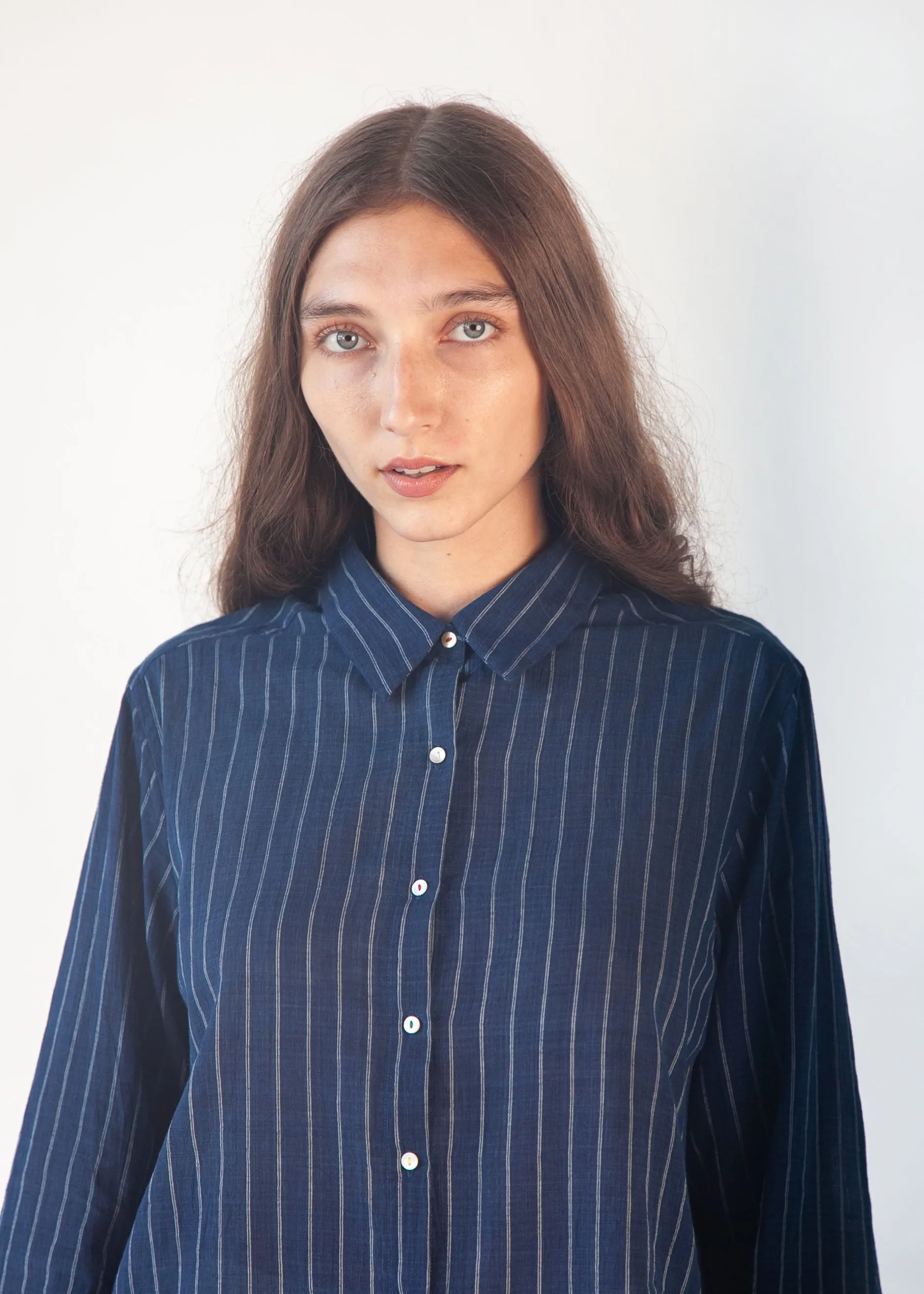 Rosa Double Stripe Top - Natural Indigo sold by Matta product image thumbnail 3
