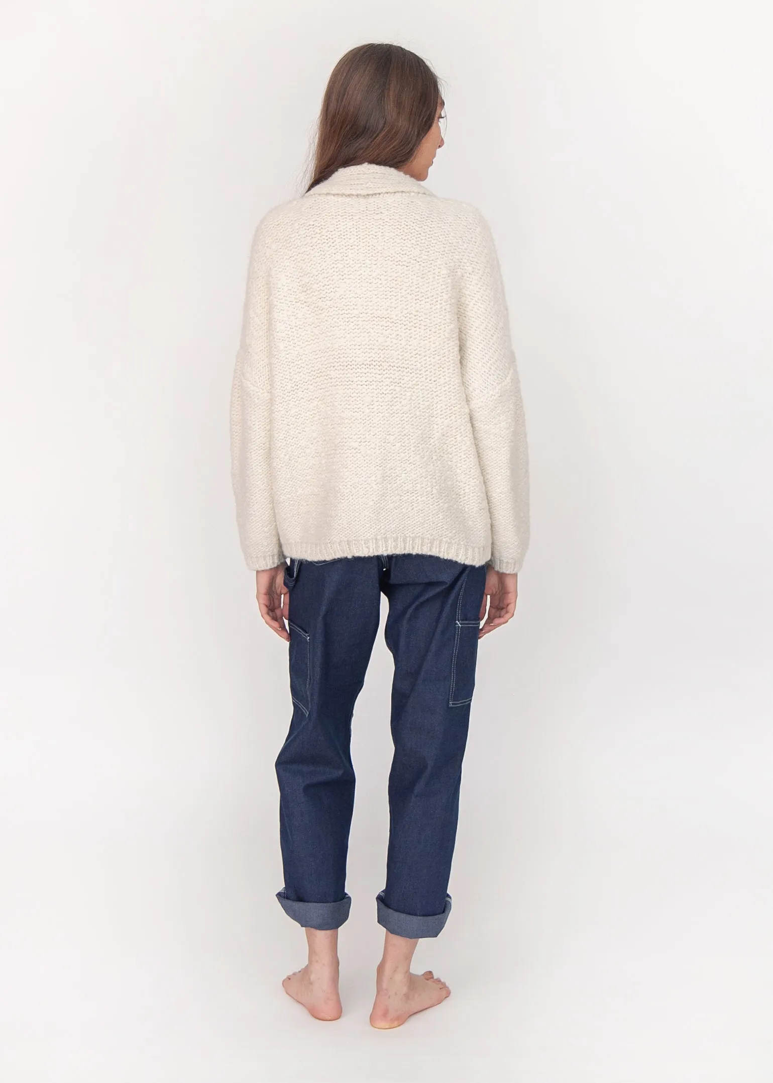 Huacaya Alpaca Cardigan, Natural sold by Matta product image thumbnail 4