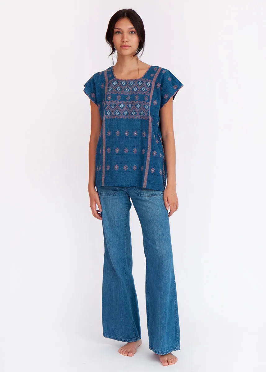 Amuzgo Top Natural Indigo #5 sold by Matta product image thumbnail 2